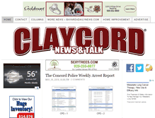 Tablet Screenshot of claycord.com